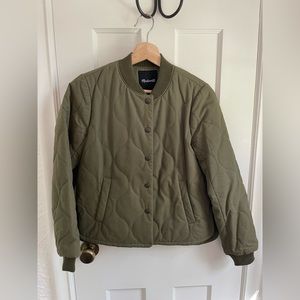 Madewell quilted military jacket, size XXS